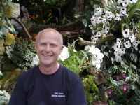 Chris at the Eric Young Orchid Foundation Chris at the Eric Young Orchid Foundation