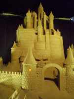 Sand sculpture castle